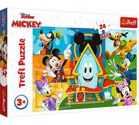 Trefl - Mickey, Topolino e Amici - Puzzle 24 Maxi - 24 Pezzi Grandi, Puzzle Colorati con Personaggi Disney, Intrattenimento Creativo, Divertimento per Bambini dai 3 anni