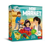 Trefl - Mini Market, Junior Game - Gioco da Tavolo per Bambini Piccoli, Due Varianti, Pedine Divertenti, Elementi Grandi, Illustrazioni Bellissime, Apprendimento Attraverso il Gioco