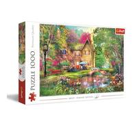 Trefl- Paesaggio Rifugio nel Bosco 1000 Pezzi-Puzzle Fai da Te, Immagine Dipinta, Intrattenimento Creativo, per Adulti e Bambini a Partire da 12 Anni, Multicolore, 10861