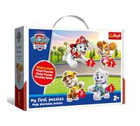 Trefl Paw Patrol, Cani amati-4 grandi puzzle di forme piccoli, da 2 a 5 pezzi, per bambini dai 2 anni in su, Multicolore, 36136