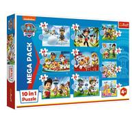 Trefl 10 in 1, 10, 12 a 48 Pezzi Personaggi Delle Fiabe, Bambole alte Arcobaleno per Bambini dai 4 anni in su Puzzle, Colore PAW Patrol, L'Affidabile Squadra Cinofila, 96001