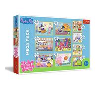 Trefl Peppa Pig 90358 - Set da 10 pezzi, per bambini dai 4 anni in su, multicolore