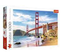 Trefl-10722 1000 Elementi-Art Deco, Viaggio, Te, Intrattenimento Creativo, Classici per Adulti e Bambini di età Superiore ai 12 Anni Puzzle, Colore Ponte del Golden Gate, San Francisco, USA, 10722