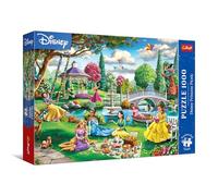 Trefl Premium Plus Quality Disney, Picnic con le principesse-1000 pezzi, una serie di puzzle con i personaggi preferiti, per adulti e bambini dai 14 anni in su, Multicolore, 10919