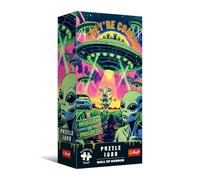 Trefl Premium Plus Quality - Hall of Horror Puzzle: UFO - 1000 pezzi, serie ricca di horror e atmosfera cupa, perfetta combinazione dei pezzi, per adulti e bambini dai 14 anni in su