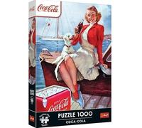 Trefl Premium Plus Quality-Puzzle Coca-Cola: È ora di fare una pausa - 1000, serie Motivi senza tempo, pezzi perfettamente incastrabili, per adulti e bambini dai 14 anni in su, Multicolore, 12099