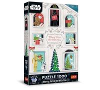 Trefl Premium Plus Quality - Puzzle di Natale Star Wars: Che la Forza del Natale sia con Te - 1000 Pezzi, Eroi Preferiti, per Adulti e Bambini dai 14 anni