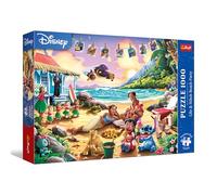 Trefl - Puzzle Premium Plus: Festa in spiaggia di Lilo e Stitch - 1000 Pezzi