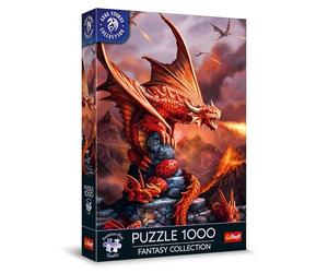 Trefl Premium Plus Quality - Puzzle Fantasy Collection: Drago di Fuoco - 1000 Pezzi, Serie di Immagini del Mondo Fantasy, Anne Stokes, per Adulti e Bambini dai 12 Anni