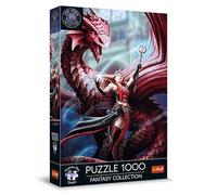 Trefl Premium Plus Quality - Puzzle Fantasy Collection: Mago Scarlatto - 1000 Pezzi, Serie di Immagini del Mondo Fantasy, Anne Stokes, per Adulti e Bambini dai 12 Anni