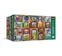 Trefl Premium Plus Quality - Puzzle “Finestre delle stagioni” - 10.000 pezzi, serie “Temi senza tempo”, pezzi che si incastrano perfettamente, per adulti e ragazzi dai 15 anni in su