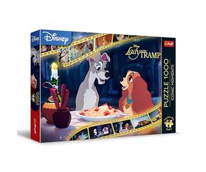 Trefl Premium Plus Quality - Puzzle Iconic Moments: Lilli e il vagabondo - 1000 Pezzi, Serie di Puzzle con i Personaggi Più Amati, Pezzi Perfettamente Corrispondenti, per Adulti e Bambini dai 12 Anni