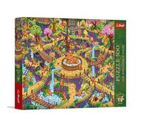 Trefl Premium Plus Quality - Puzzle Labirinto Impossibile: Capibara divertenti - 500 pezzi, Serie Temi senza tempo, Incastro perfetto, per adulti e bambini dai 10 anni in su