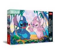 Trefl Premium Plus Quality Lilo, Stitch & Angel-1000 Pezzi, Serie di Puzzle con i Personaggi più Amati, per Adulti e Bambini dai 14 anni, Multicolore, 12079