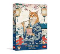 Trefl Premium Plus Quality - Puzzle Pets as Art: Shiba's Pasta Meditation - 500 pezzi, serie Motivi senza tempo, perfetta combinazione dei pezzi, per adulti e bambini dai 10 anni in su