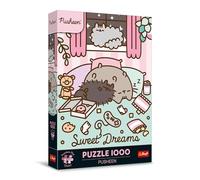 Trefl Premium Plus Quality Pusheen-1000 Pezzi, Serie di Puzzle con i Personaggi più Amati, per Adulti e Bambini dai 14 anni, Multicolore, 12080