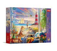 Trefl Puzzle Tea Time - Brezza estiva, 1000 pezzi, serie dipinti nostalgici, 14+