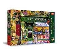 Trefl Premium Plus Quality - Puzzle Tea Time: Il Paradiso degli Animali - 1000 Pezzi, Serie di Immagini Nostalgiche Dipinte,per Adulti e Bambini a partire dai 12 Anni