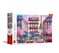 Trefl Primavera a Parigi 4000 pezzi-Puzzle per gli amanti dei viaggi, capitali europee, Francia, fai da te, intrattenimento creativo, per adulti e bambini dai 15 anni in su, Multicolore, 45011