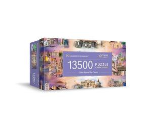 Trefl Prime - Puzzle UFT: Cities beyond the clouds - 13500 Pezzi, Grande Puzzle con Monumenti Celebri, Collage, Cartone Spesso, BIO, ECO, Gioco per Adulti e Bambini a partire dai 12 anni
