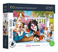 Trefl Prime - Puzzle Uft Cuteness Overload: Doggy Friendship - 1000 Elementi, Cartone Più Spesso, Bio, Cani, Cuccioli, Animali, Imagine Carina, Intrattenimento Creativo Per Adulti E Bambini Sopra
