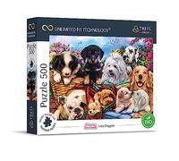 Trefl Prime - Puzzle UFT Cuteness Overload: Lazy Doggies - 500 Pezzi - Cartone più Spesso, Puzzle Moderno per gli Appassionati di Cani, Intrattenimento Creativo per Adulti e Bambini dai 10 anni