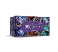 TREFL Prime UFT: Fantasy Creatures-9000 Pezzi, Anne Stokes, Puzzle Grande, Cartone con Spessore Maggiorato, BIO, EKO, Divertimento per Adulti e Bambini dai 12 anni, Multicolore, 81034