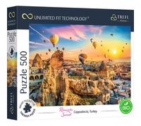 Trefl Prime - Puzzle UFT Romantic Sunset: Cappadocia, Turkey - 500 Pezzi - Cartone Spessissimo, Cappadocia, Turchia, Palloncini, Moderni, Intrattenimento per Adulti e Bambini a Partire da 10 anni