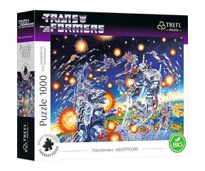 Trefl Prime - Puzzle UFT: The Transformers: More Than Meets The Eye, Decepticons - 1000 elementi - Cartone più spesso, biologico, intrattenimento creativo per adulti e bambini dai 12 anni