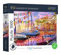 Trefl Prime - Puzzle Uft Vacay Time: Summer Evening - 1000 Elementi, Cartone Più Spesso, Bio, Eco, Vacanze, Estate, Barche, Porto, Tramonto, Intrattenimento Creativo Per Adulti E Bambini Sopra