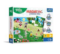 Trefl Magnetici con Calamite Colorate, Carte di Ispirazione per Scene, La Famiglia Treflik, per Bambini dai 3 anni, Colore Set di Puzzle, Giornata, 93166
