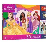 Trefl - Princess, principesse e amicizia - Puzzle a 30 pezzi - Puzzle con gli eroi delle fiabe, poster unico, intrattenimento creativo, per bambini dai 3 anni in su