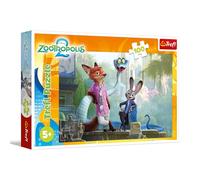 Trefl - Puzzle 100 pezzi, I segreti di Zootopia, Zootopia 2, 5+ | Sviluppo della concentrazione e della percezione, alta qualità, puzzle ricchi di dettagli, puzzle colorati per bambini