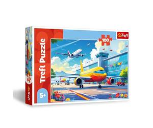 Trefl - Puzzle 100 pezzi, Il Re dei Cieli, Puzzle con gli aerei, 5+ | Sviluppo della concentrazione e della percezione, alta qualità, puzzle ricchi di dettagli, puzzle colorati per bambini