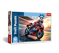 Trefl - Puzzle 100 pezzi, Moto veloce, Puzzle con veicoli, 5+ | Sviluppo della concentrazione e della percezione, alta qualità, puzzle ricchi di dettagli, puzzle colorati per bambini