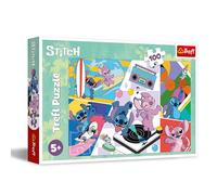 Trefl - Puzzle 100 pezzi, Ricordi Lilo&Stitch, 5+ | Sviluppo della concentrazione e della percezione, alta qualità, puzzle ricchi di dettagli, puzzle colorati per bambini