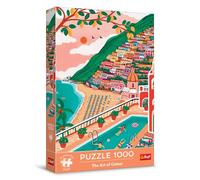 Trefl - Puzzle 1000 pezzi, The Art of Colour: Positano, Italia, | Per bambini e adulti dai 14 anni in su, alta qualità, intrattenimento creativo, pezzi perfettamente incastrabili Premium Plus