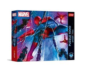 Trefl - Puzzle 1000 Spider-man: La rete delle avventure, Premium Plus