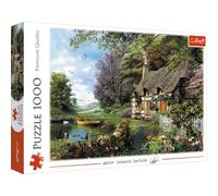 Trefl - Puzzle 1000 Un angolo incantevole, un lago, una casa di campagna