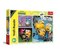 Trefl - Puzzle 160 pezzi, Le storie dei Minion, Minions & Monsters, 5+ | Sviluppo della concentrazione e dell’osservazione, alta qualità, regalo perfetto, puzzle colorati ricchi di dettagli