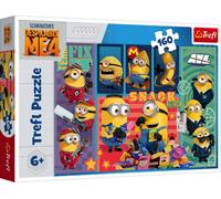 Trefl Despicable Me 4, La Gioia dei Minions 160 Pezzi-Puzzle Colorati con i Personaggi delle Fiabe, Divertimento Creativo, Gioco per Bambini dai 6 anni, Multicolore, 15423