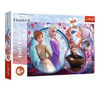 Trefl - Puzzle 160 pezzi, Sister, Frozen 2, Frozen 2, 5+ | Sviluppo della concentrazione e dell’osservazione, alta qualità, regalo perfetto, puzzle colorati ricchi di dettagli