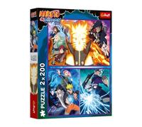 Trefl 2 in 1: Naruto Shippuden, Ninja del Villaggio della Foglia Nascosta-2 x 200 pezzi-Set di due puzzle per adolescenti, Multicolore, 13333