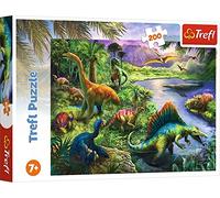 Trefl - Puzzle 200 pezzi, Dinosauri predatori, giungla, 7+ | Sviluppo della concentrazione e dell’osservazione, alta qualità, regalo perfetto, puzzle colorati ricchi di dettagli