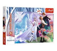 Trefl - Puzzle 200 pezzi, Il mondo magico delle sorelle, Frozen 2, 7+ | Sviluppo della concentrazione e dell’osservazione, alta qualità, regalo perfetto, puzzle colorati ricchi di dettagli