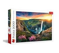 Trefl - Puzzle 2000 pezzi, Cascata di Haifoss, Islanda