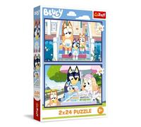 Trefl: Bluey divertente - Puzzle da 2 x 24 pezzi