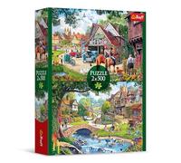 Trefl Puzzle 2in1: La Vita Idilliaca-2 x 500 Pezzi-Set di Due Rompicapi, DIY, Passatempo Creativo, per Adulti e Bambini dai 10 anni, Colore mulitcolor, 37494