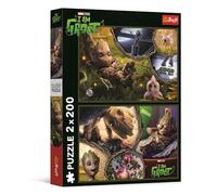 Trefl Puzzle Marvel Guardians of the Galaxy Io sono Groot – 2 x 200 pezzi – Set di 2