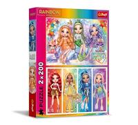 Trefl - Puzzle 2in1: Rainbow High, Bambole arcobaleno - 2 x 200 Pezzi - Confezione da Due Puzzle per Adolescenti